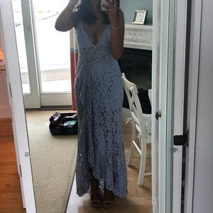 NBD Lace Wedding Dress in Light Blue